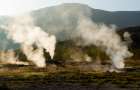 South Iceland. Steam vents from a geothermal active hot spring in Haukadalur. Art Print